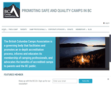 Tablet Screenshot of bccamping.org